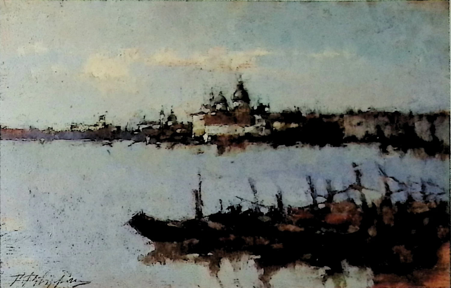 Francesco Filippini-153-Laguna di Venezia, 1887-89 - Milano